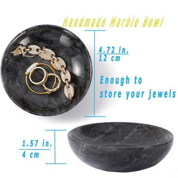 Black Marble Ring Dish