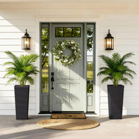 Tall Black Planters (Set of 2)