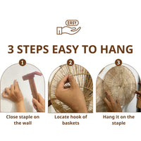 Natural Wicker Wall Decor (Set of 6)