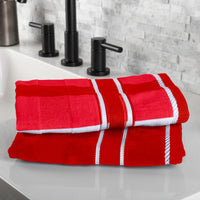 Red Cotton Towels (Set of 6)