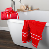 Red Cotton Towels (Set of 6)