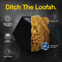 Charcoal Silicone Body Scrubber