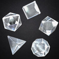 Clear Quartz Platonic Solids (Set of 5)