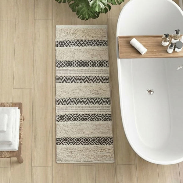 Black Bath Rug