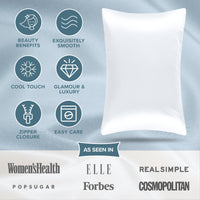 White Satin Pillowcases (Set of 2)