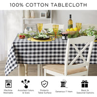Yellow Checkered Tablecloth
