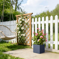 Charcoal Square Concrete Planter