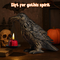 Gothic Raven Tealight Holders (Set of 2)