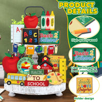 School Tiered Tray Decor (Set of 19)