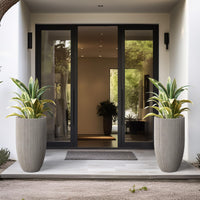 Tapered Weathered Concrete Planter