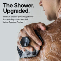 Charcoal Silicone Body Scrubber