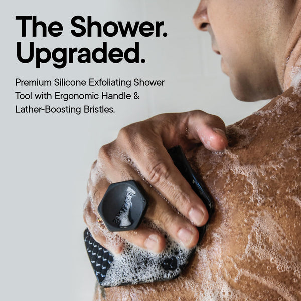 Charcoal Silicone Body Scrubber