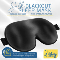 Black Silk Eye Mask (Set of 2)