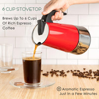 Red Moka Espresso Pot