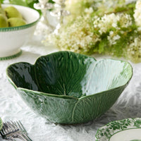 Green Cabbage Serving Bowl
