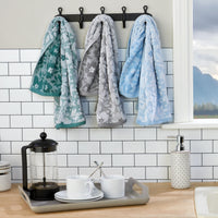 Floral Jacquard Hand Towels (Set of 2)