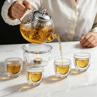 Vintage Glass Teapot Set