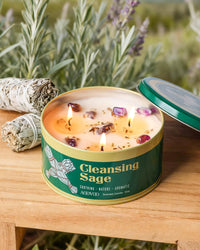 Sage & Crystal Soy Candle