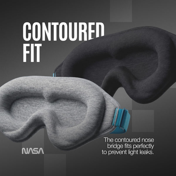 Black & Grey Sleep Masks (Set of 2)