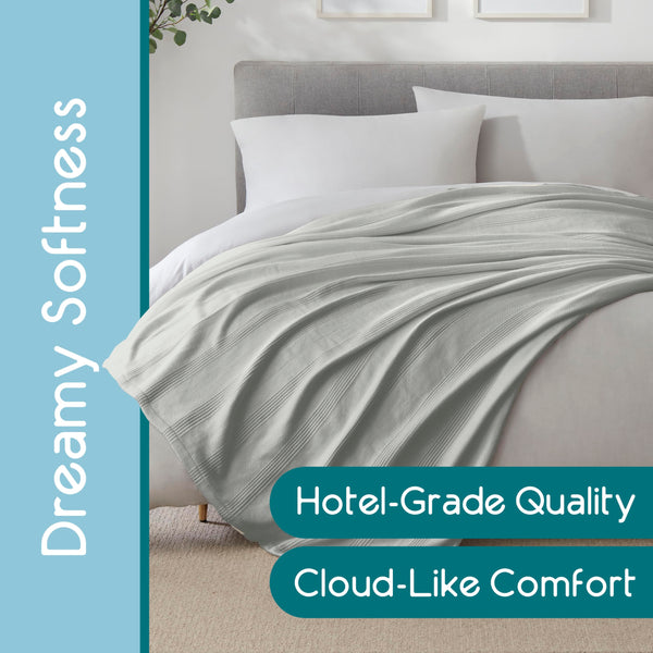 Grey Cotton Blanket