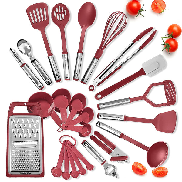 Red Nylon Utensil Set