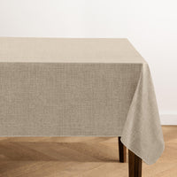 Taupe Vinyl Tablecloth