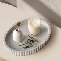 Granite Oval Coffee Table Tray