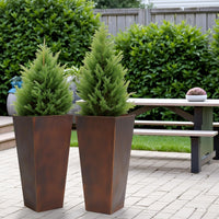 Bronze Metal Planters (Set of 2)