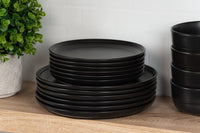 Matte Black Dinner Plates (Set of 6)