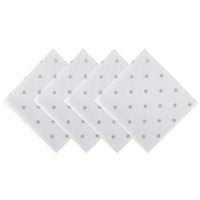 Silver Polka Dot Napkins (Set of 4)