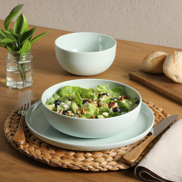 Green Melamine Dinnerware (Set of 12)