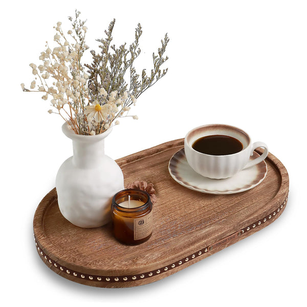 Rustic Oval Decorative Tray
