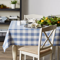 Blue Buffalo Check Tablecloth