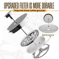 Silver Steel French Press