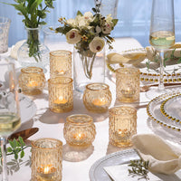 Gold Glass Votive Holders