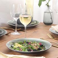 Green Stoneware Dinnerware (Set of 12)