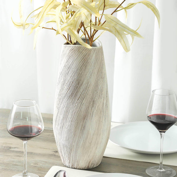 White Ceramic Flower Vase