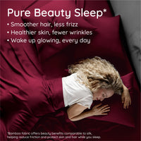 Burgundy Bamboo Pillowcases (Set of 2)