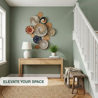 Woven Basket Wall Plates (Set of 12)