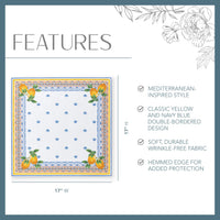 Capri Lemon Napkins (Set of 4)
