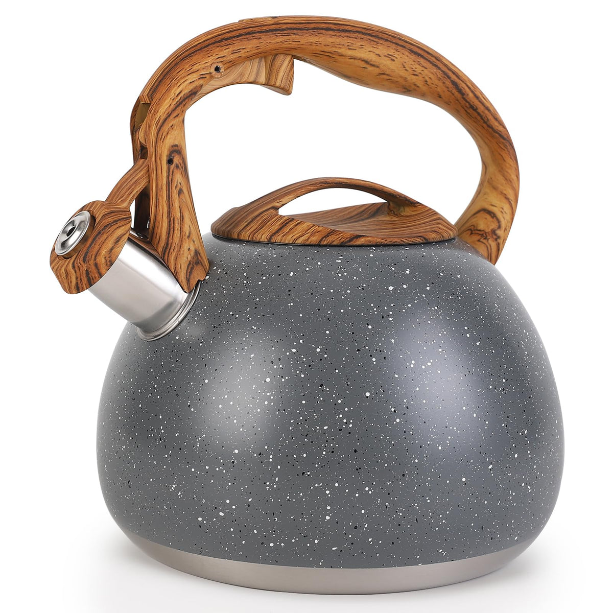 Gray Whistling Tea Kettle