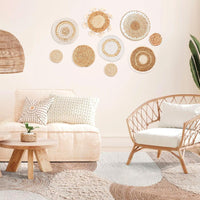 Boho Wall Baskets (Set of 9)