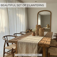 Jute Boho Lanterns (Set of 2)