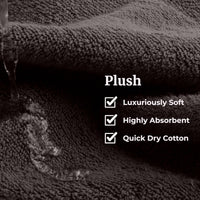 Charcoal Cotton Towels (Set of 6)