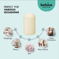 Ivory Pillar Candles (Set of 12)