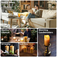Beeswax Pillar Candles (Set of 4)