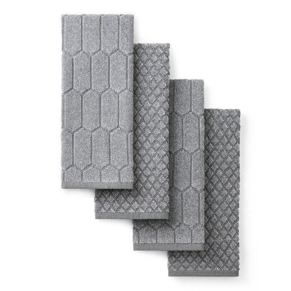 Grey Chambray Kitchen Towels (Set of 4)