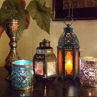 Amber Moroccan Lantern