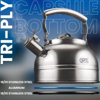 Silver Steel Whistling Kettle