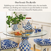 Blue Check Tea Kettle